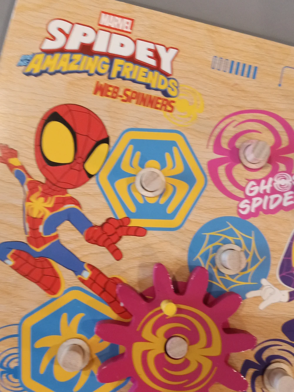 Spidey Amazing Friends Wooden Webspiner Puzzle Replacement Pieces